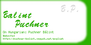 balint puchner business card